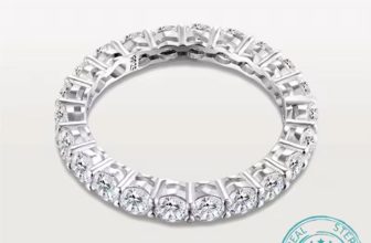 ALIZERO 2.2ct D Color Moissanite 925 Sterling Silver Ring