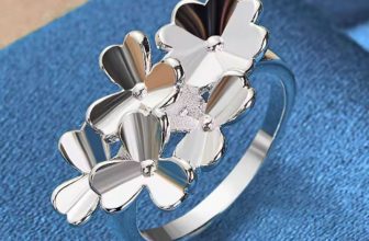 ALIZERO 925 Sterling Silver Lucky Clover Ring