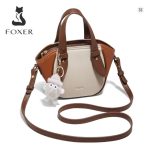FOXER Women’s Vintage PU Leather Messenger Bag