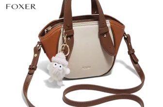 FOXER Women’s Vintage PU Leather Messenger Bag