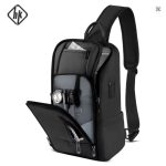 HcanKcan Men’s Multifunction USB Crossbody Bag
