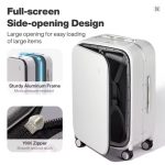 Mixi Front Opening PC Aluminum Frame Suitcase