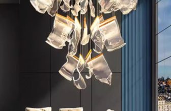 Qyartistry Modern LED Crystal Ceiling Chandelier