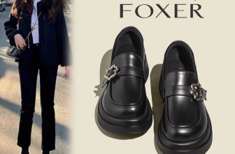 FOXER Women’s Thick Bottom Slip-On Loafer Shoes