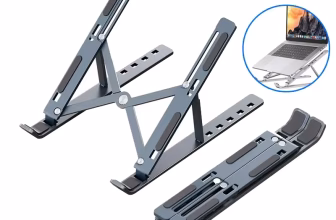 Foldable aluminum alloy laptop stand