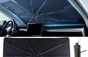 Foldable car windshield sun shade umbrella