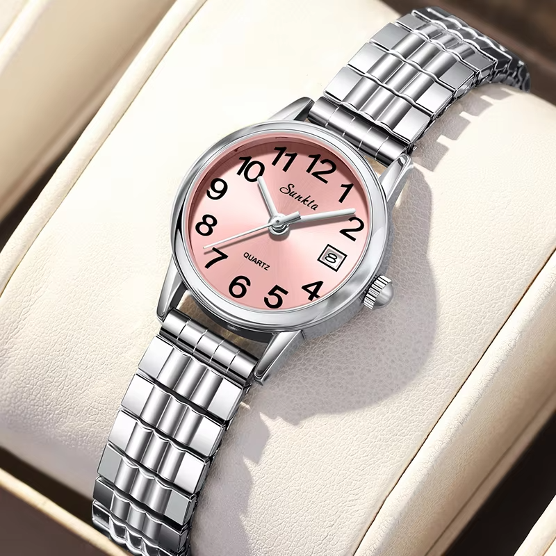 Sunkta 2026 luxury women's quartz watch - Sunkta logo and quartz text