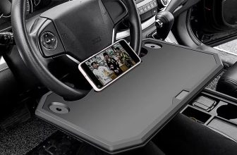 Universal portable car steering wheel table