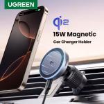 UGREEN MagFlow Qi2 15W Magnetic Car Charger