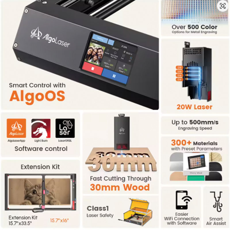 Algolaser DIY Kit MK2 10W Laser Engraver