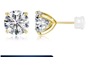 14K gold filled Moissanite stud earrings