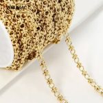 18K gold plated brass heavy chain