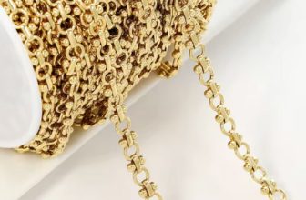 18K gold plated brass heavy chain