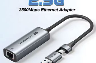 Vention 2.5G Dual-Interface USB-A & USB-C Ethernet Adapter