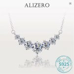 ALIZERO 1.7 Carat D Color VVS1 Moissanite Necklace