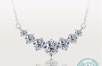 ALIZERO 1.7 Carat D Color VVS1 Moissanite Necklace