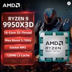 AMD Ryzen 9 9950X3D 16-Core Gaming Processor