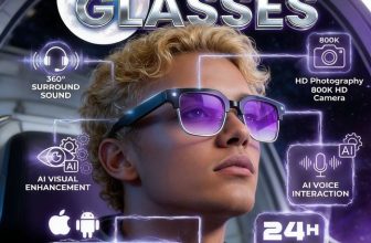 Premium AI smart glasses with camera