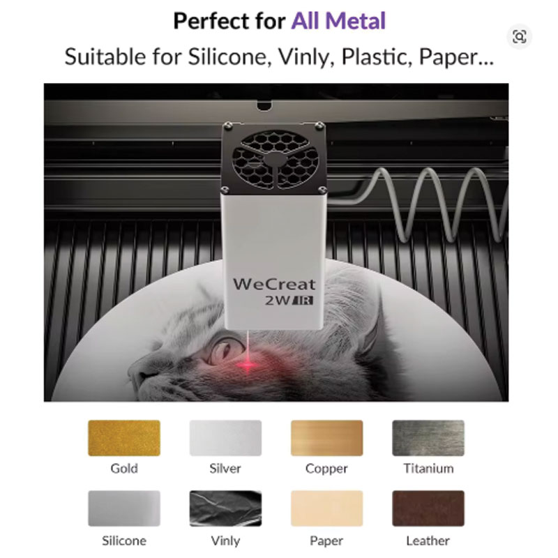 Metal engraving sample from AlgoLaser