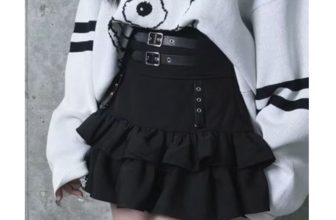 Japanese Mine High-Waist Ruffle Mini Skirt