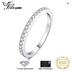 JewelryPalace Moissanite Half Eternity Ring