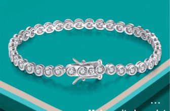 KNOBSPIN D VVS1 Round Moissanite Tennis Bracelet