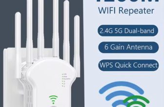 Kebidumei 1200Mbps Dual-Band WiFi Repeater & Extender