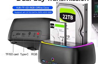Kebidumei Dual-Bay RGB Hard Drive Docking Station