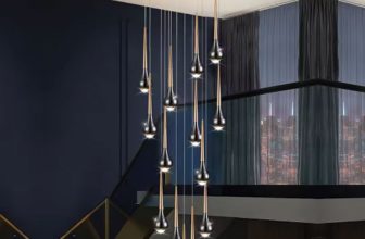 Qyartistry Modern Nordic Loft Spiral Chandelier
