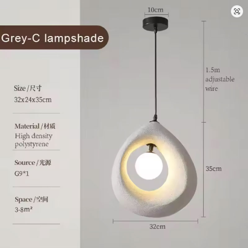 Nordic Retro Pendant Light in Living Room