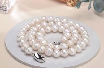 Real Freshwater Pearl Necklace Silver