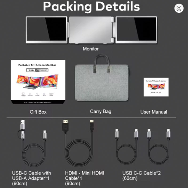Rospider monitor extender laptop attachment