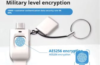Rospider Fingerprint Encrypted USB 3.0 Flash Drive