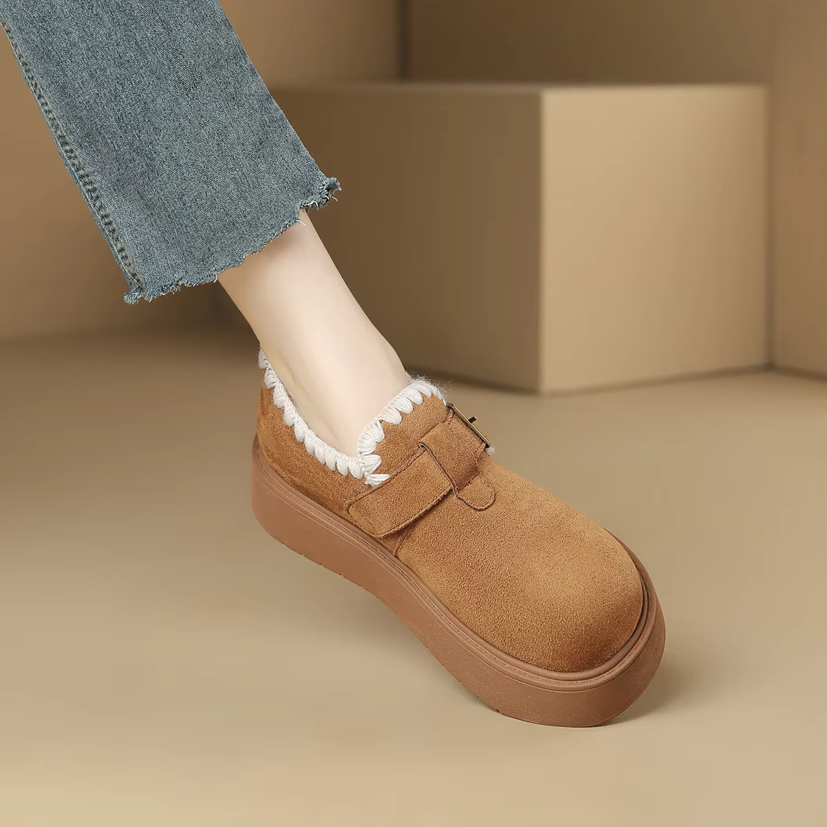 FOXER loafers paired with jeans and leggings