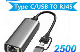 USB C 2.5G external Ethernet adapter