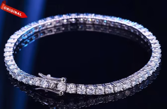 Knobspin moissanite 925 silver tennis bracelet