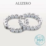 ALIZERO 2.6ct moissanite hoop earrings