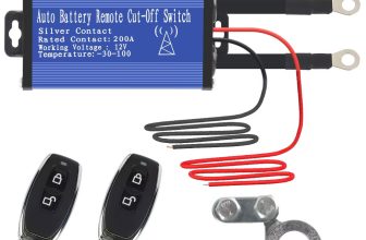 Car battery disconnect isolator switch