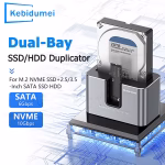 Dual bay HDD SSD docking station