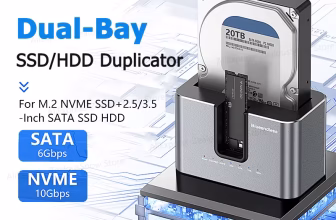 Dual bay HDD SSD docking station