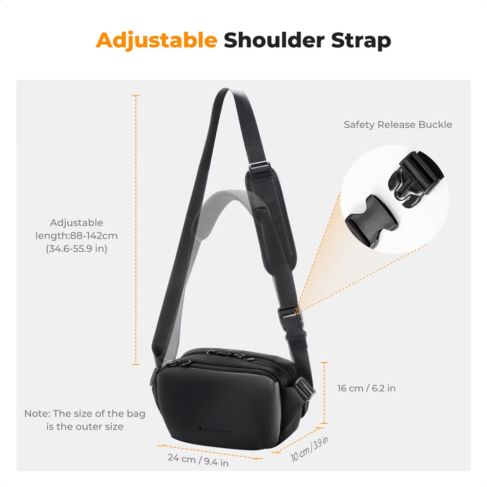 KF Concept 4L Camera Sling Bag Durable Material