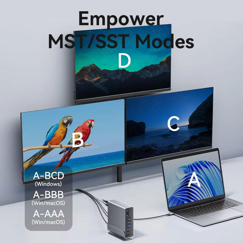 Vention docking station port closeup