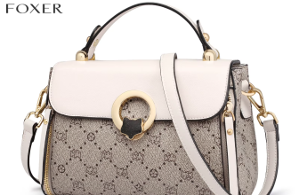 FOXER PVC leather shoulder crossbody bag