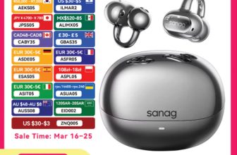Sanag S8S AI Open Ear Clip-On Wireless Headphones