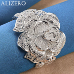 ALIZERO 925 sterling silver flower bracelet