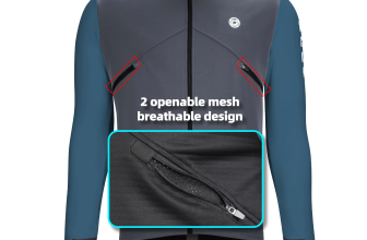 DAREVIE Men’s Windproof Fleece Cycling Jacket