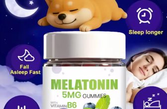 Blueberry melatonin gummies for better sleep