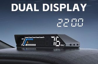 OBD2 GPS dual screen car HUD