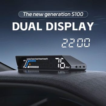 OBD2 GPS dual screen car HUD