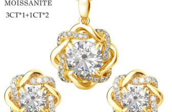 Original Moissanite diamond jewelry sets